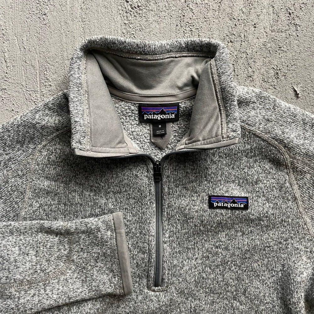 Patagonia Better Sweater 1/4 Zip Pullover Women Medium Grey